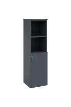 N 4 - 4DN2 kancelářská skříň, 1-dveřová/nika, pravá, 1450x400x400, antracit